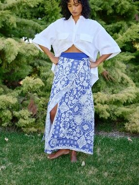 Aston Studio TANSY SKIRT ANTIQUE ROYAL